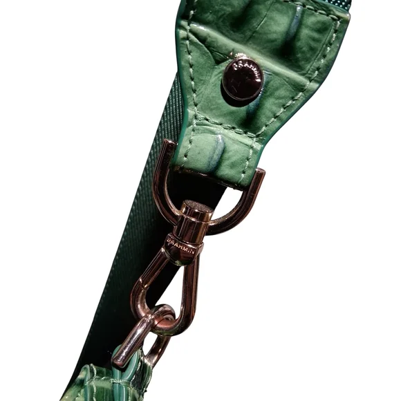 Brahmin Leia Croc Embossed Leather Crossbody Bag - Picture 7 of 11